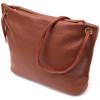 Vintage Середня жіноча сумка на плече із фактурної шкіри коричневого кольору  2422397 - зображення 1