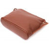 Vintage Середня жіноча сумка на плече із фактурної шкіри коричневого кольору  2422397 - зображення 3