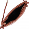 Vintage Середня жіноча сумка на плече із фактурної шкіри коричневого кольору  2422397 - зображення 4