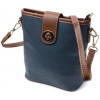 Vintage Синя вертикальна жіноча сумка на плече з натуральної шкіри  2422346 - зображення 1