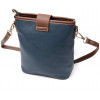 Vintage Синя вертикальна жіноча сумка на плече з натуральної шкіри  2422346 - зображення 2