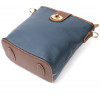 Vintage Синя вертикальна жіноча сумка на плече з натуральної шкіри  2422346 - зображення 3