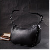 Vintage Чорна жіноча сумка з натуральної шкіри з однією лямкою  2422411 - зображення 7