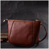 Vintage Жіноча плечова сумка з натуральної шкіри коричневого кольору  2422300 - зображення 8