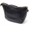 Vintage Невелика жіноча сумка через плече з натуральної шкіри чорного кольору  2422298 - зображення 2