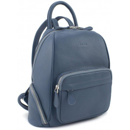 Karya Темно-синій жіночий рюкзак формату А4 із фактурної шкіри  69734