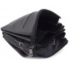 H.T Leather Класична чоловіча наплічна сумка з фактурної шкіри чорного кольору H.T. Leather 69791 - зображення 8