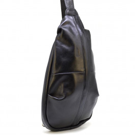 TARWA Рюкзак на одне плече чоловічий шкіряний чорний  GA-0705-3mdL