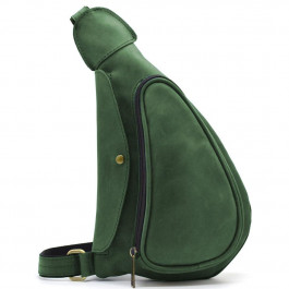 TARWA Рюкзак на одне плече унісекс шкіряний зелений  RE-3026-3md