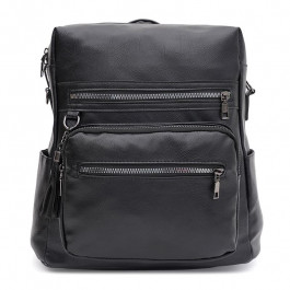 Monsen Жіночий рюкзак-сумка з екошкіри чорний  C1KM1323bl-black