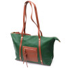 Vintage Жіноча сумка шкіряна зелена  22302 - зображення 1