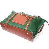 Vintage Жіноча сумка шкіряна зелена  22302 - зображення 3