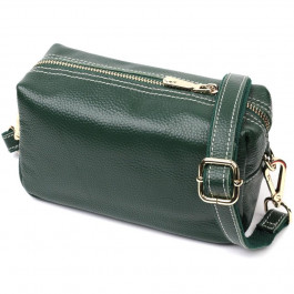 Vintage Жіноча сумка через плече шкіряна зелена  22277