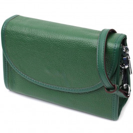 Vintage Шкіряна жіноча сумка через плече зелена  22260