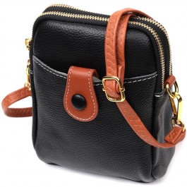 Vintage Жіноча сумка через плече шкіряна чорна  22269