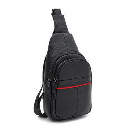 Keizer Чоловічий шкіряний рюкзак на одне плече чорний  K11022bl-black