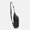 Keizer Чоловічий шкіряний рюкзак на одне плече чорний  K11022bl-black - зображення 3