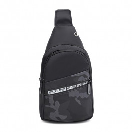 Monsen Чоловічий рюкзак через плече текстильний чорний  C17039bl-black