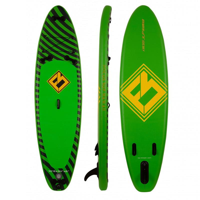 Focus SUP Hawaii Сапборд Focus Sup Hawaii ISUP-R 12'6"х32"х6" Green — надувна дошка для САП серфінгу, sup board - зображення 1