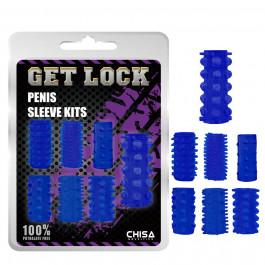 Chisa Novelties Get Lock Penis Sleeve Kits, синий (759746254177)