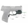Crimson Trace LG459G Laserguard 5mW Green Laser with 532nM Wavelength & Black Finish for 22 S&W M&P Compact, 380\/