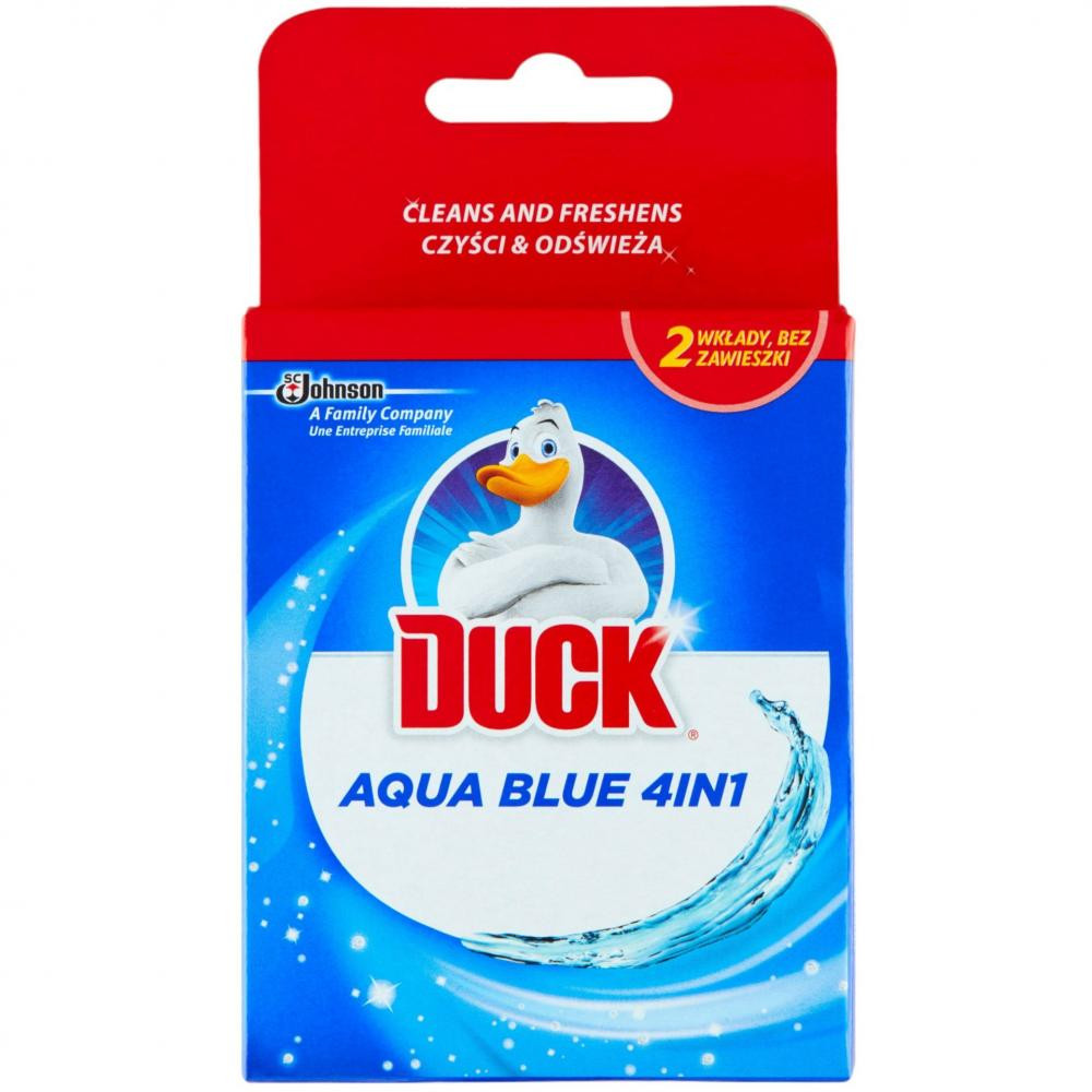 Duck Запасний блок  Aqua Синій 4 в 1. Змінний блок, 2 шт 1209026 (5000204669756) - зображення 1