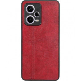 Cosmic Чохол для смартфона Cosmiс Leather Case for Xiaomi Redmi Note 12 Pro 5G Red (CoLeathXRN12P5GRed)