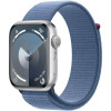 Apple Watch Series 9 GPS + Cellular 45mm Silver Aluminum Case with Winter Blue Sport Loop (MRMJ3) - зображення 1
