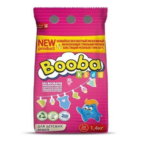 Booba Стиральный порошок Детский 1,4 кг (4820187580111) - зображення 1