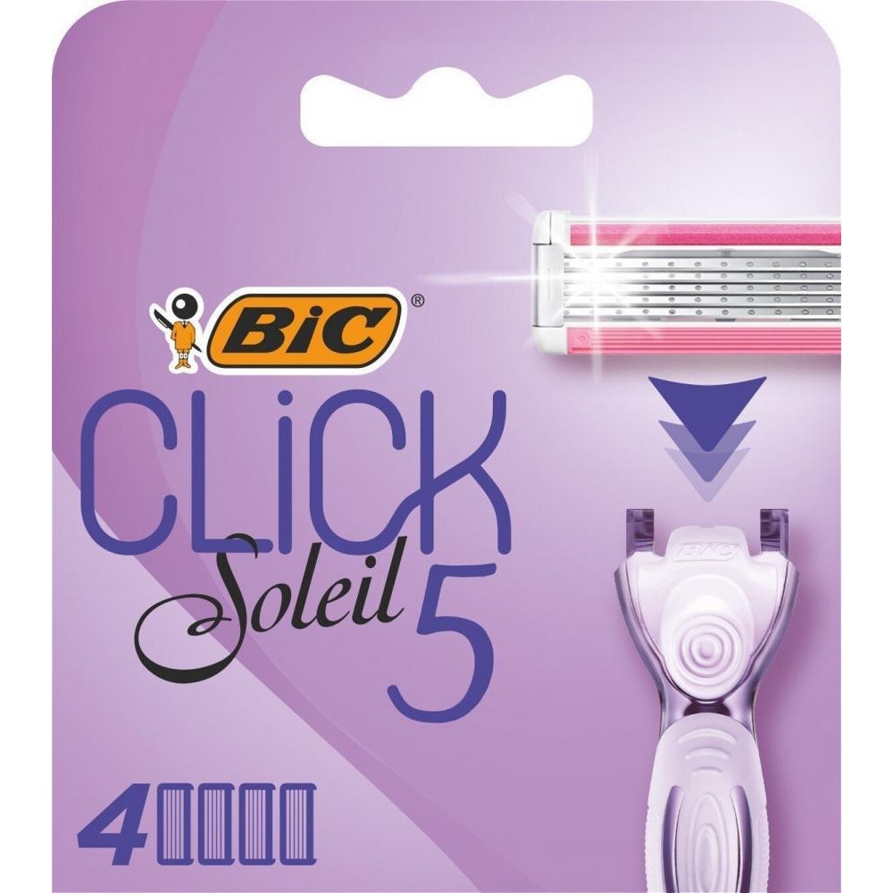 BIC Сменные картриджи для бритья (лезвия) женские  Miss Soleil Click 5 4 шт (3086123680180) - зображення 1