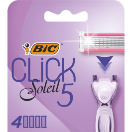 BIC Сменные картриджи для бритья (лезвия) женские  Miss Soleil Click 5 4 шт (3086123680180)