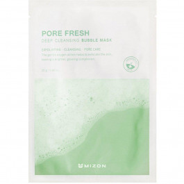 Mizon Тканинна маска для обличчя  Pore Fresh Deep Cleansing Bubble Mask Пухирцева 25 г (8809663754198)