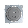 OneKeyElectro Florence USB двойная с подсветкой серый (1E10351302) - зображення 1