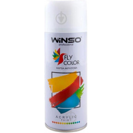 Winso Краска акриловая 381416 WINSO 450 мл Spray белый матовый (Matt White/RAL9010)