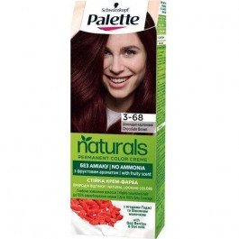 Palette Стойкая крем-краска для волос Schwarzkopf  Naturals без аммиака 3-68 Шоколадно-каштановый 110 мл (38