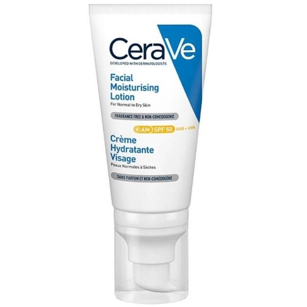 CeraVe - Зволожувальний крем для обличчя із SPF50 - 52ml - зображення 1