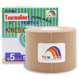TEMTEX Tape Classic еластична стрічка для суглобів та м'язів колір Beige 1 кс