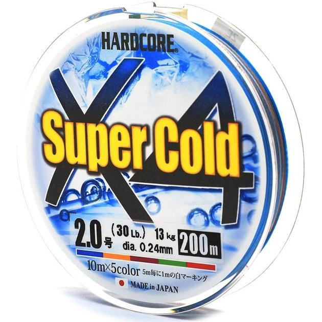 DUEL Hardcore Super Cold X4 / 5color / #1.0 / 0.17mm 200m 8.0kg (H3966) - зображення 1