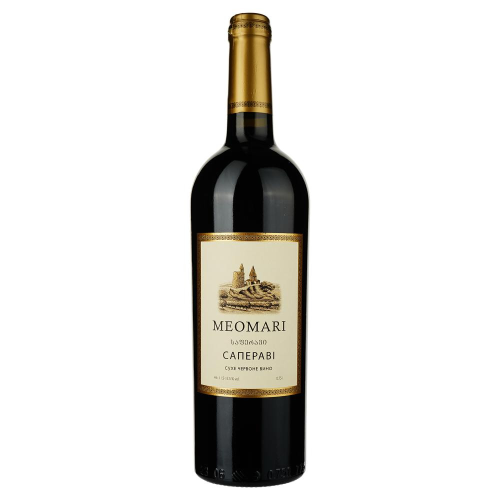 MEOMARI Вино Саперави красное сухое 0.75 л 14% (4860004901606) - зображення 1