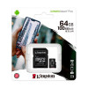 Kingston 64 GB microSDXC Class 10 UHS-I Canvas Select Plus + SD Adapter SDCS2/64GB - зображення 3