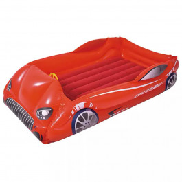Avenli Flocked Racing Car Kids Bed (27447 red)