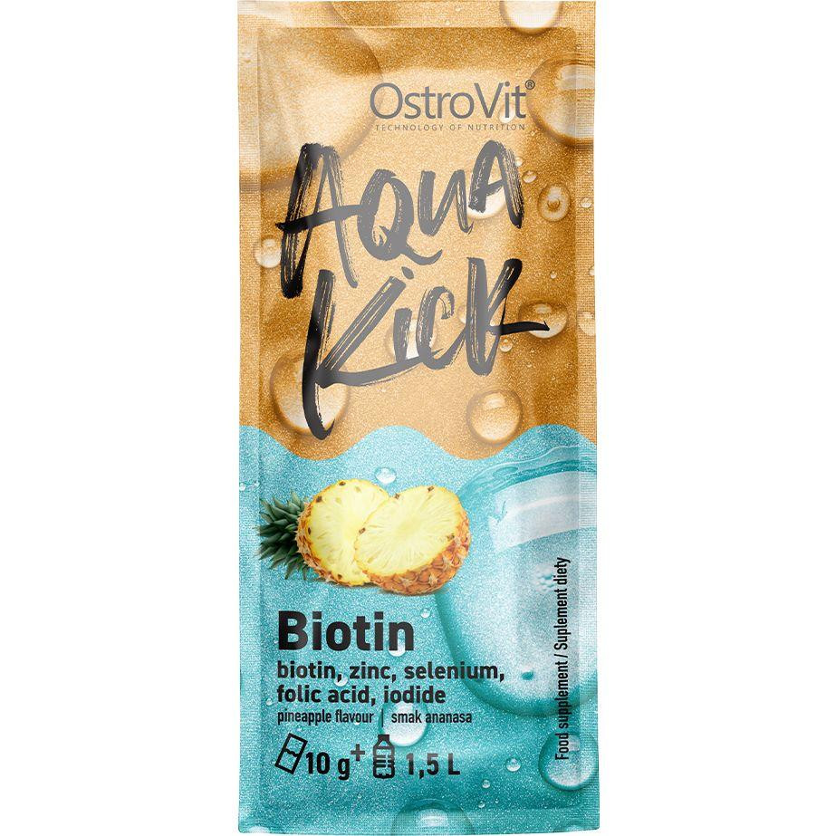 OstroVit Ostrovit Ostrovit, Aqua Kick Biotin, 10 g - Ананас, біотин - зображення 1