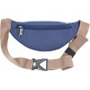 Bagland Темно-синя поясна сумка з текстилю на два відділення  (52920) - зображення 3