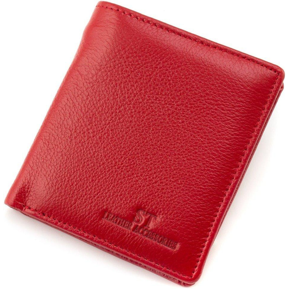 ST Leather Червоний жіночий гаманець із натуральної шкіри з магнітною фіксацією  1767263 - зображення 1