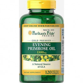 Puritan's Pride Evening Primrose Oil 1300 mg with GLA 120 (30505)