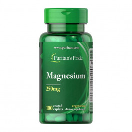   Puritan's Pride Магний Magnesium 250 mg (100 таб) пуританс прайд (PUR1122)