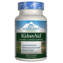 RidgeCrest Herbals Комплекс для Поддержки Функции Почек, KidneyAid, RidgeCrest Herbals, 60 гелевых капсул