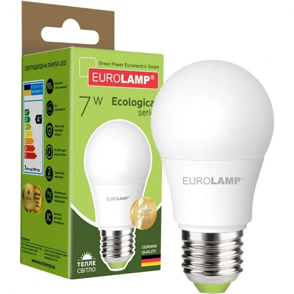 EUROLAMP LED А50 7W E27 3000K (LED-A50-07273(P)) - зображення 1