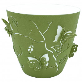 Alya Plastik Горщик для квітів 3D 2,5 л, темно-зелений (10361)