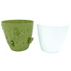 Alya Plastik Горщик для квітів 3D 2,5 л, темно-зелений (10361) - зображення 4